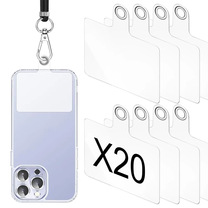 Şeffaf Esnek Telefon Kordon Conta Askısı Cep Telefonu Evrensel Tether Sekmeler Temizle Asılı Askı Yamalar Kordon Klipsi