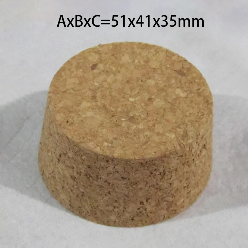 2 ピース/ロットビッグサイズトップ直径 51 ミリメートルに 105 ミリメートル木製コルクキャップ魔法瓶ボトルストッパーエッセンシャルオイルプディングガラスボトル蓋