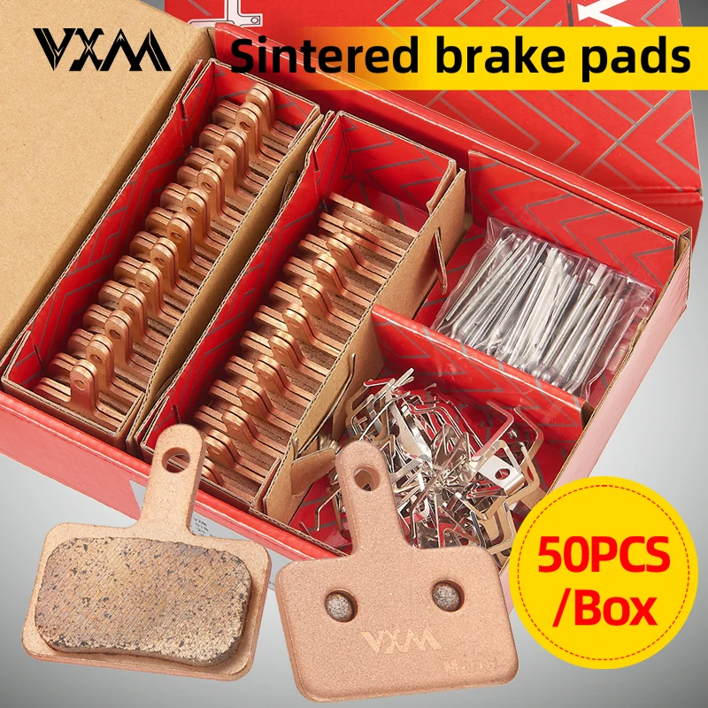 

VXM 25Pairs Of Boxed Bike Disc Brake Pads Metal Sintering Hydraulic Brake Pads Wear-Resistant MTB Bicycle Disc Brake Accessories
