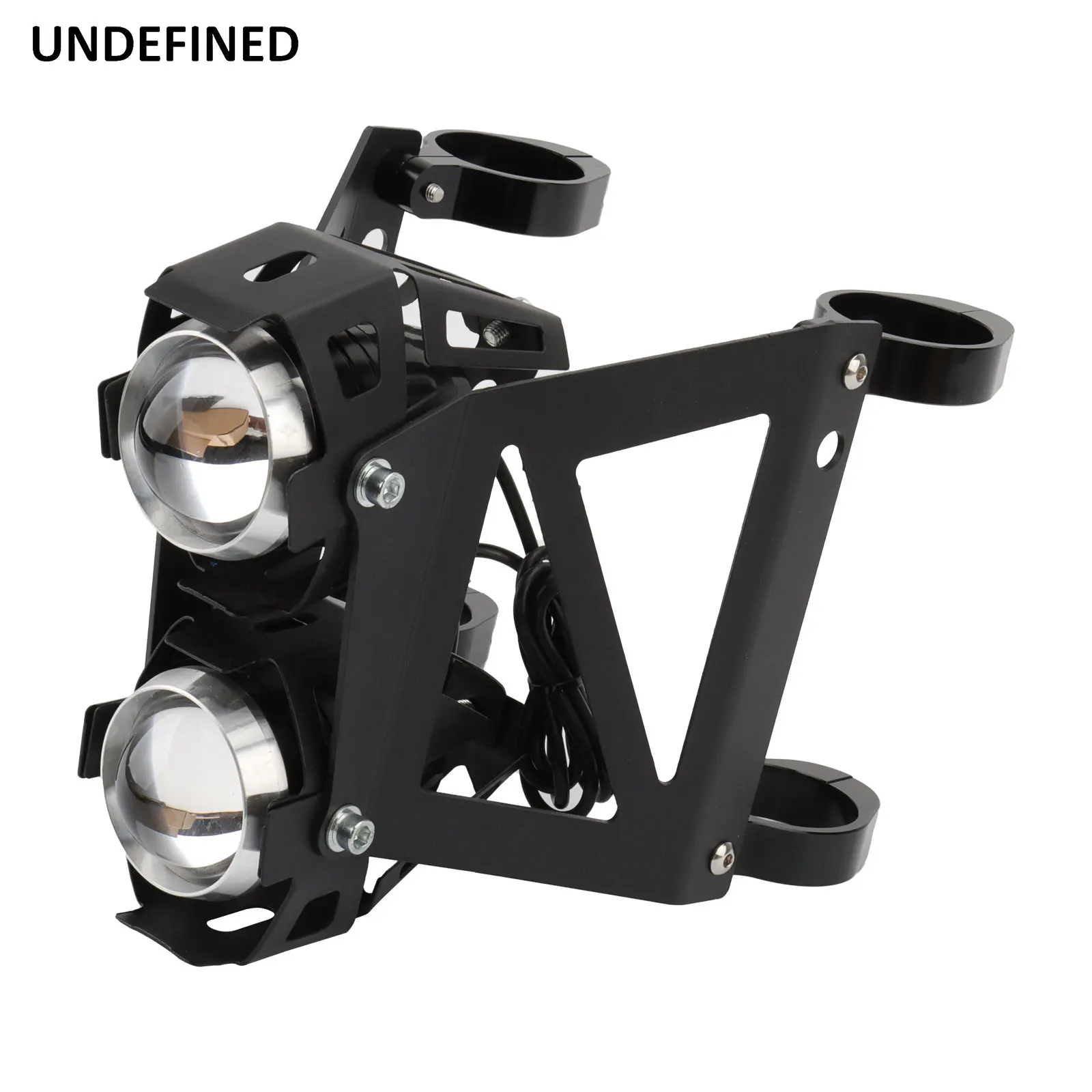 

Universal Motorcycle Auxiliary Fog Spotlight Modified Dual Headlight W/Front Fork Clamp 41-45mm For Suzuki Dirt Bike