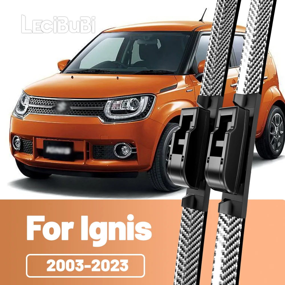 2 stücke Frontscheibe Scheibenwischerblätter Carbon Faser Scheibenwischer Für Suzuki Ignis 2003-2023 2008 2014 2015 2016 2017 2018 2019