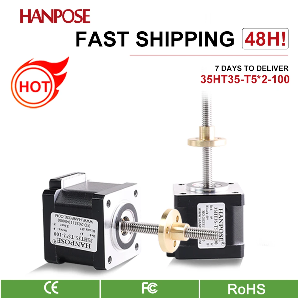 35HT35-T8*2-100 NEMA35 Linear T5 Lead Screw Stepper Motor Trapezoidal Lead Screw Motor Multiple Body Options Available
