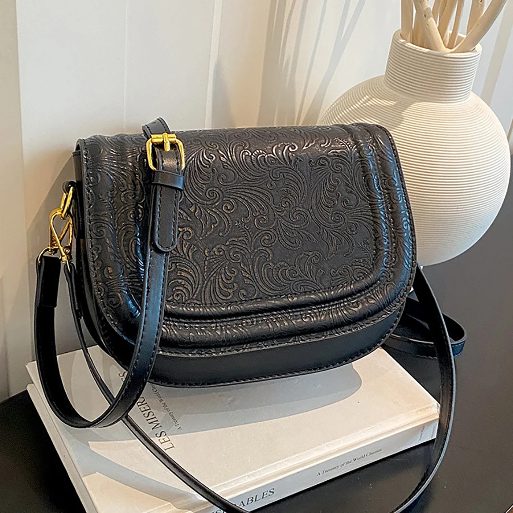Delicate Texture Buckle Zipper Crossbody Bag for Ladies Women 2026 Chic Design High Grade PU Messenger Bags Daily Shoulder Bags