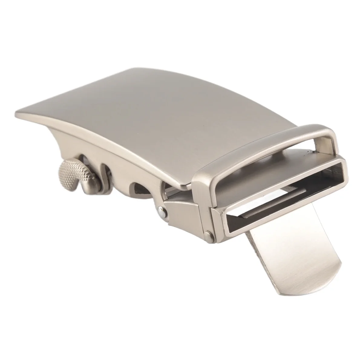 ABQR Men's Solid Buckle Automatic Ratchet Leather Belt Buckle