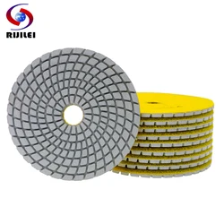 10PCS/Set 4 Inch Wet Polishing Pads 100mm Sharp Diamond Polishing Pad For Granite Marble Stone Concrete Floor Grinding Discs