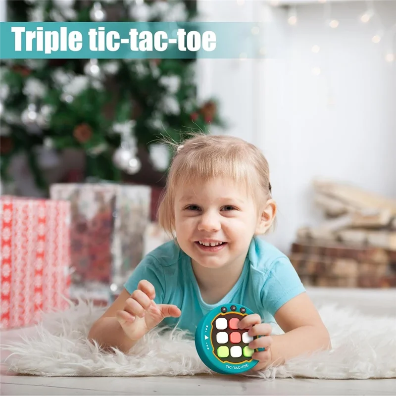 WOTT-Handheld Game Tafelblad Game Brainteaser Games 3 In Een Rij Voor 3-5 Jaar Oud Draagbare Console game Familie Spelen