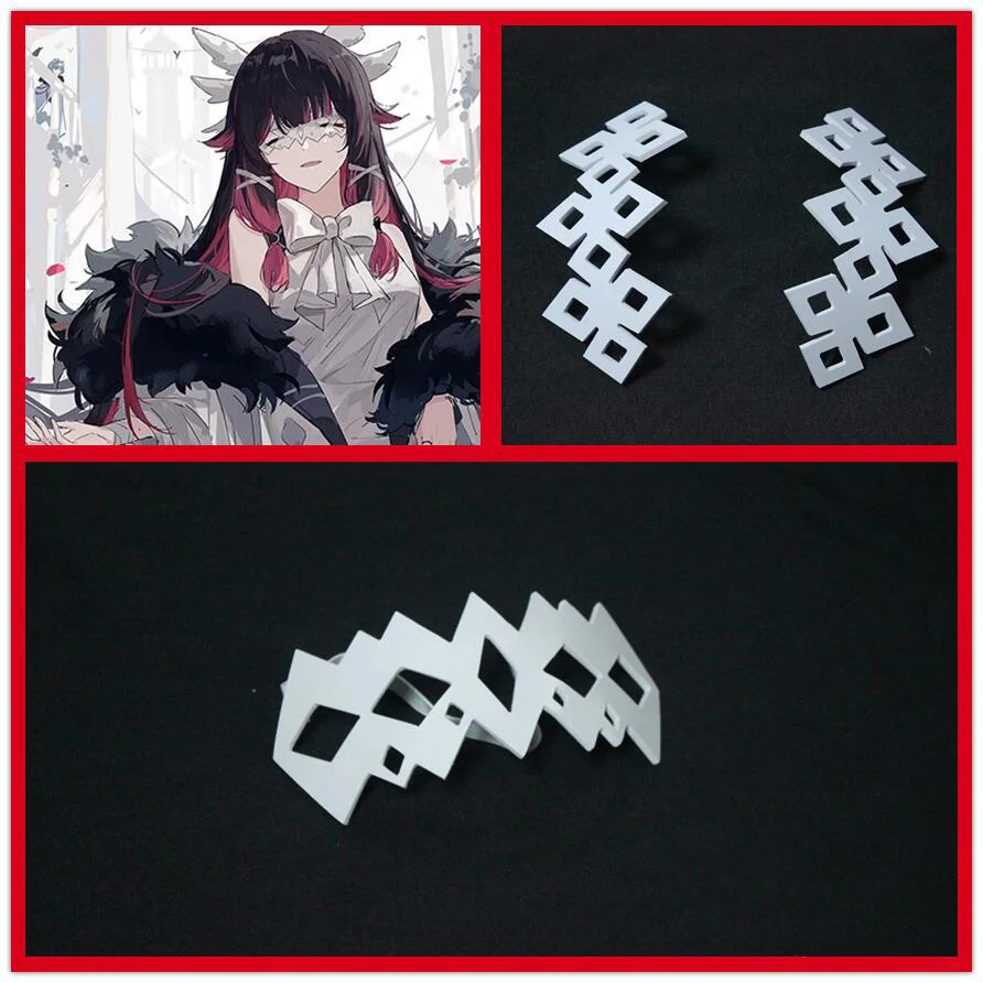Jogo genshin impacto columbina cosplay prop headwear lua donzela headdress Kollombina headwear para festa de halloween adulto feminino