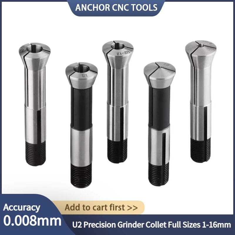 Klip Pegas Chuck Presisi Tinggi U2, Penjepit Taper Spindle Universal Untuk Mesin Gerinda Mata Bor