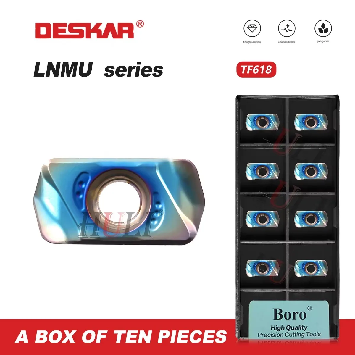 LNMU0303ZER-MJ TF618 DESKAR Lathe Numerical Control Hardened Steel 100% Original Cutting Processed Quenched Steel Milling Insert