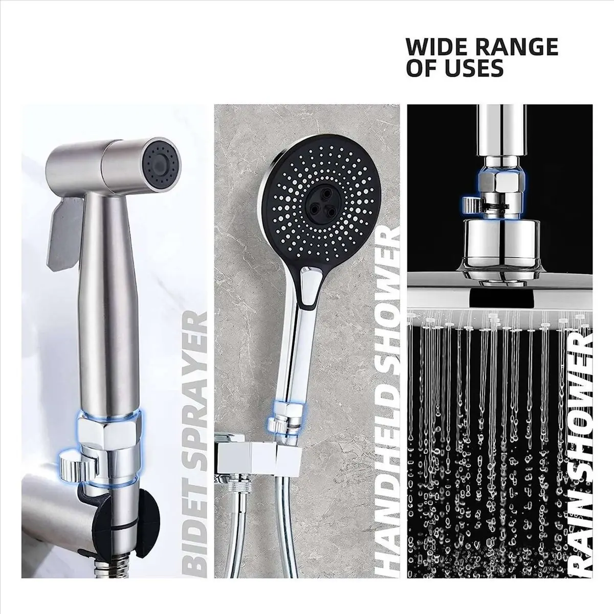 

2X Запорный клапан для душевой лейки, регулятор расхода воды G1/2, регулятор давления для ручного душа и биде-распылителя