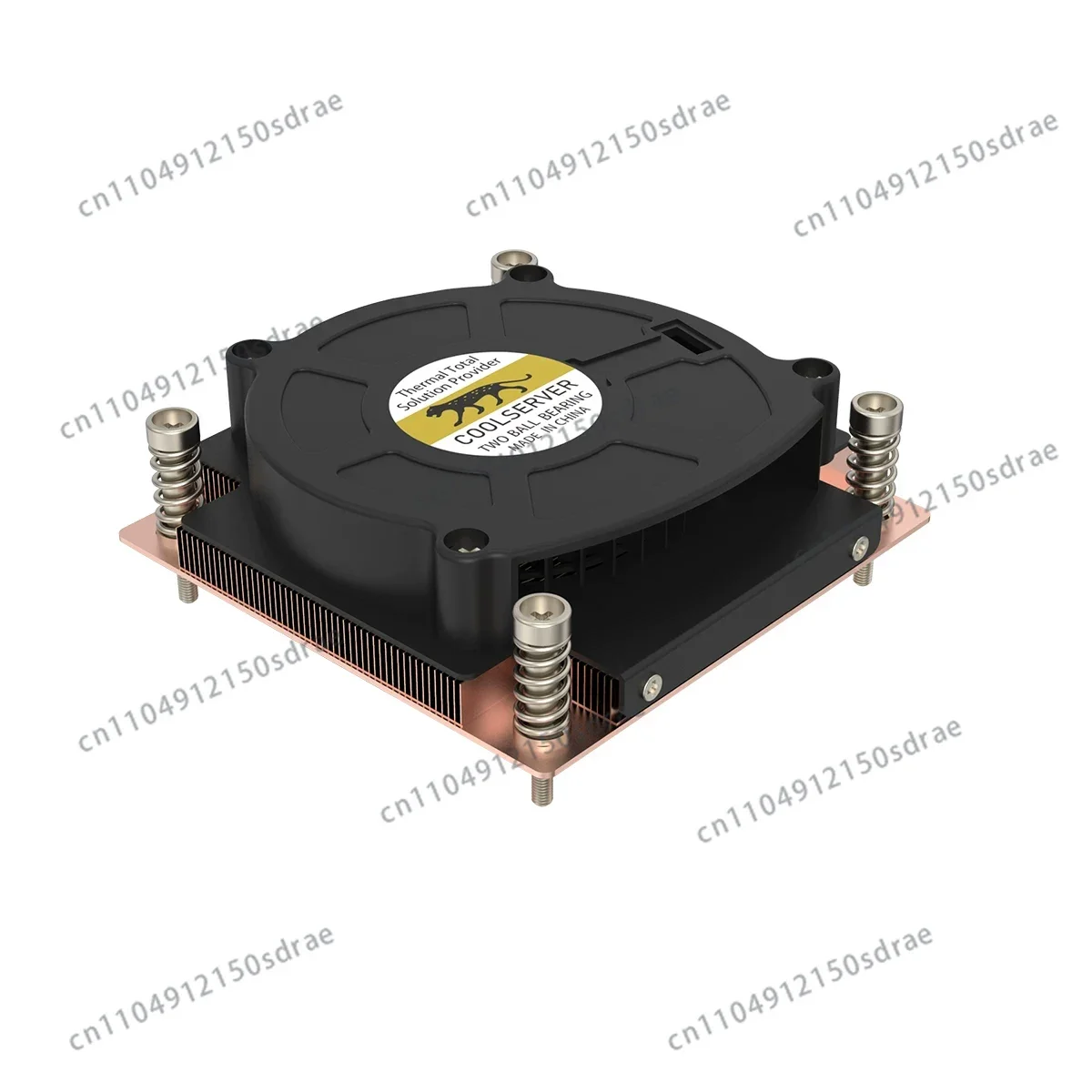 V12 1U Ultra-thin VC Soaking Plate Server All Copper 1700 1200 115X Side Blow Turbo Fan