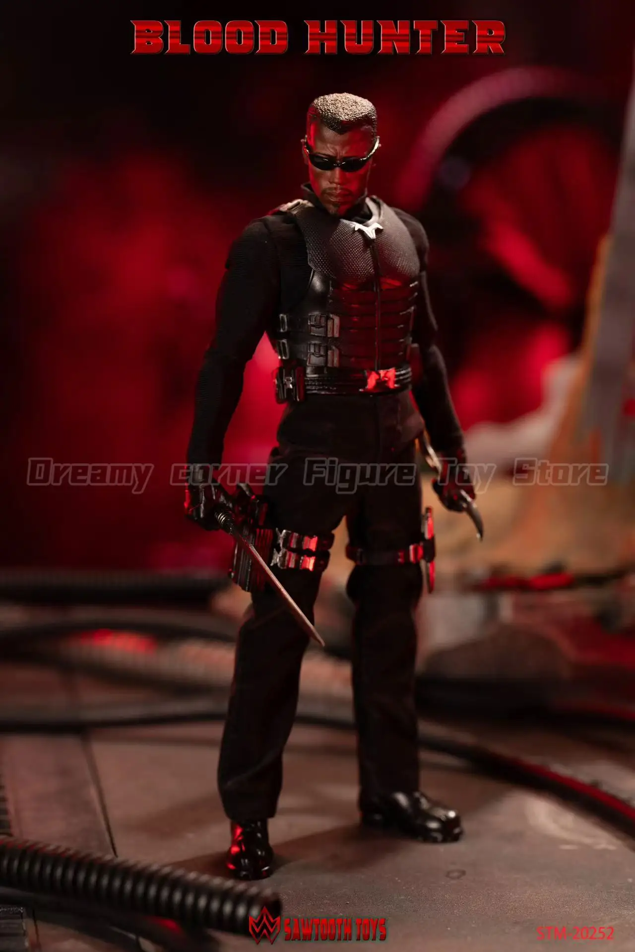 Sawtooth STM-20252 ヴァンパイア ブレイド 1/12Blade In Stock】Original SAWTOOTH TOYS STM-20252 BLOOD HUNTER 1/12 Scale