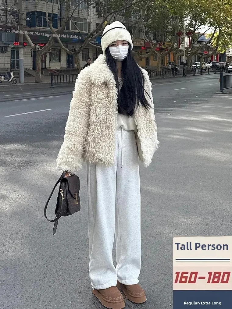 

Женские широкие брюки на флисовой подкладке, осенне-зимние, длинные, в пол, прямого кроя, с эластичным поясом