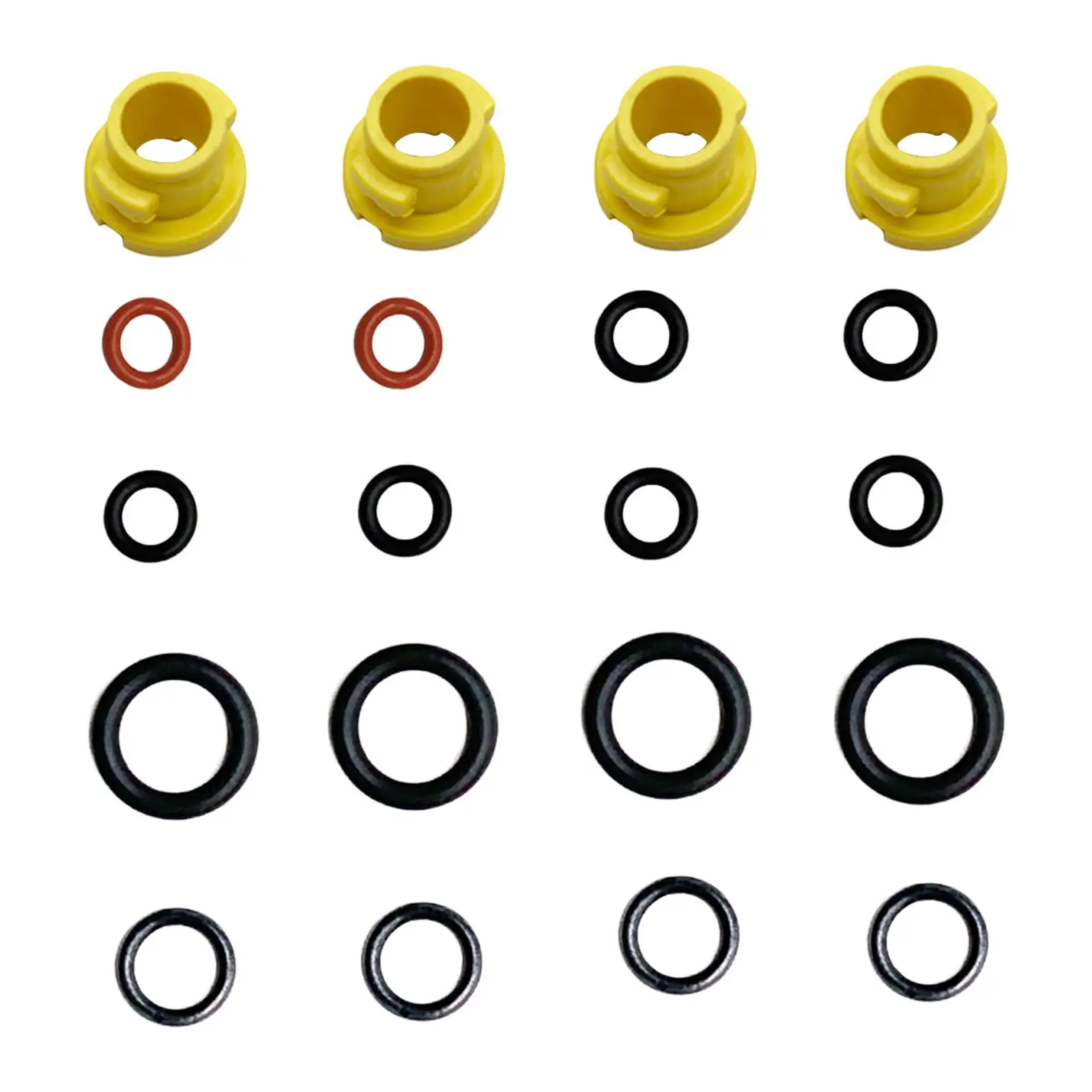 Rubber Pressure Washer Seal Rings O Set Durable Replacement Parts for High Pressure Cleaner Lance and Nozzle