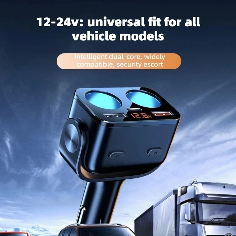 

Car Charger Super Fast Charging 180W USB QC3.0 With PD 90W Quick Charge Cigarette Lighter Socket For phone For lighter