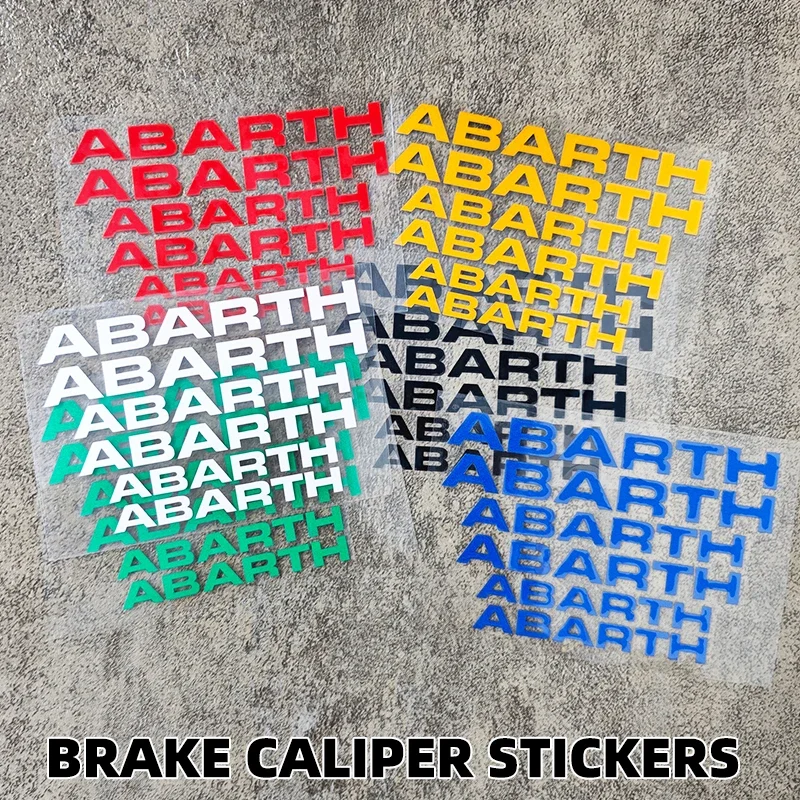 6PCS Heat Resistance Waterproof Vinyl Film Car Sticker For FIAT Abarth 500 124 595 Tipo Panda Argo Freemont Viaggio Bravo Punto