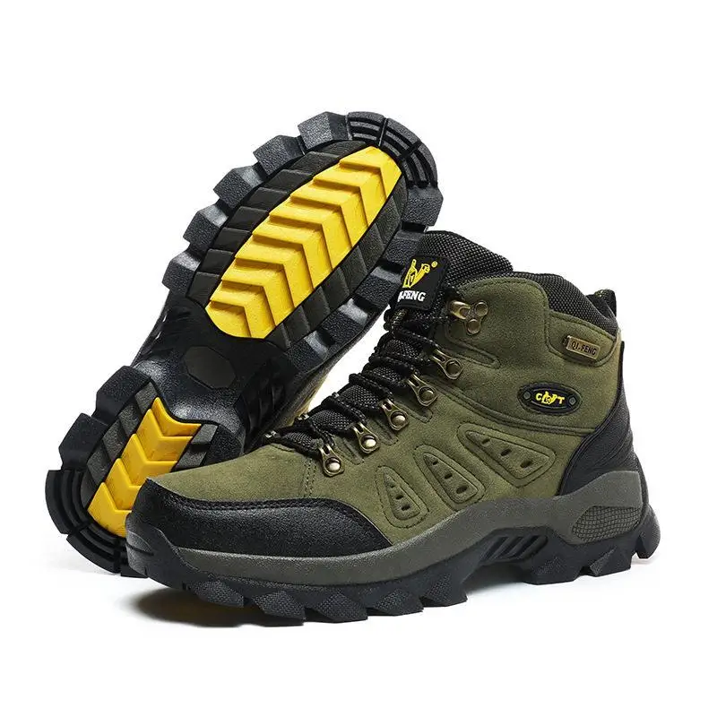 Tactical Warfare Boots Outdoor Climbing Shoes Waterproof Non-Slip Hiking Mountain Climbing Shoes Breathable Men's Footwear