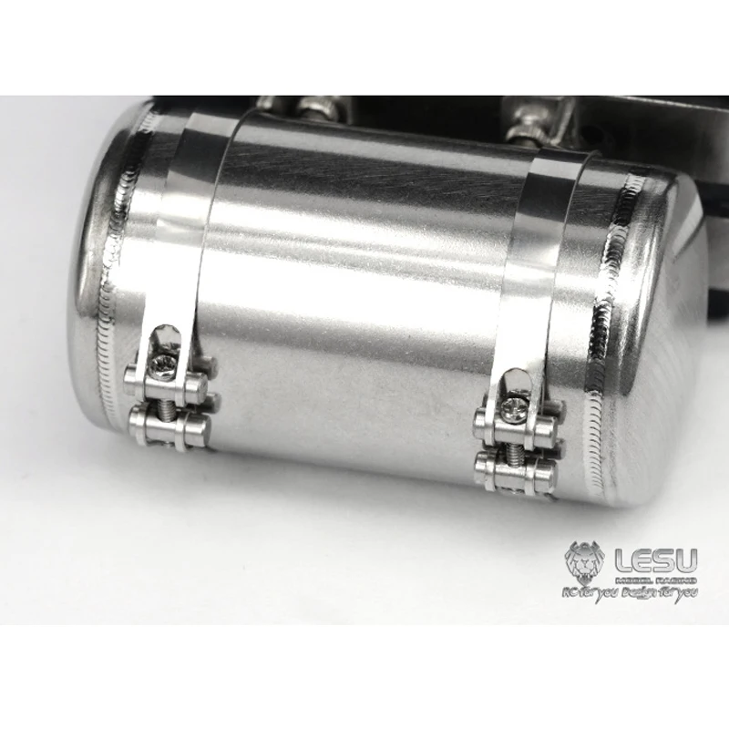 LESU Plastic Urea Tank B Metal Air Tank for RC MAN 1/14 Tractor Truck Remote Control Toys Tamiyaya Trailer Dumper Th02575-SMT3