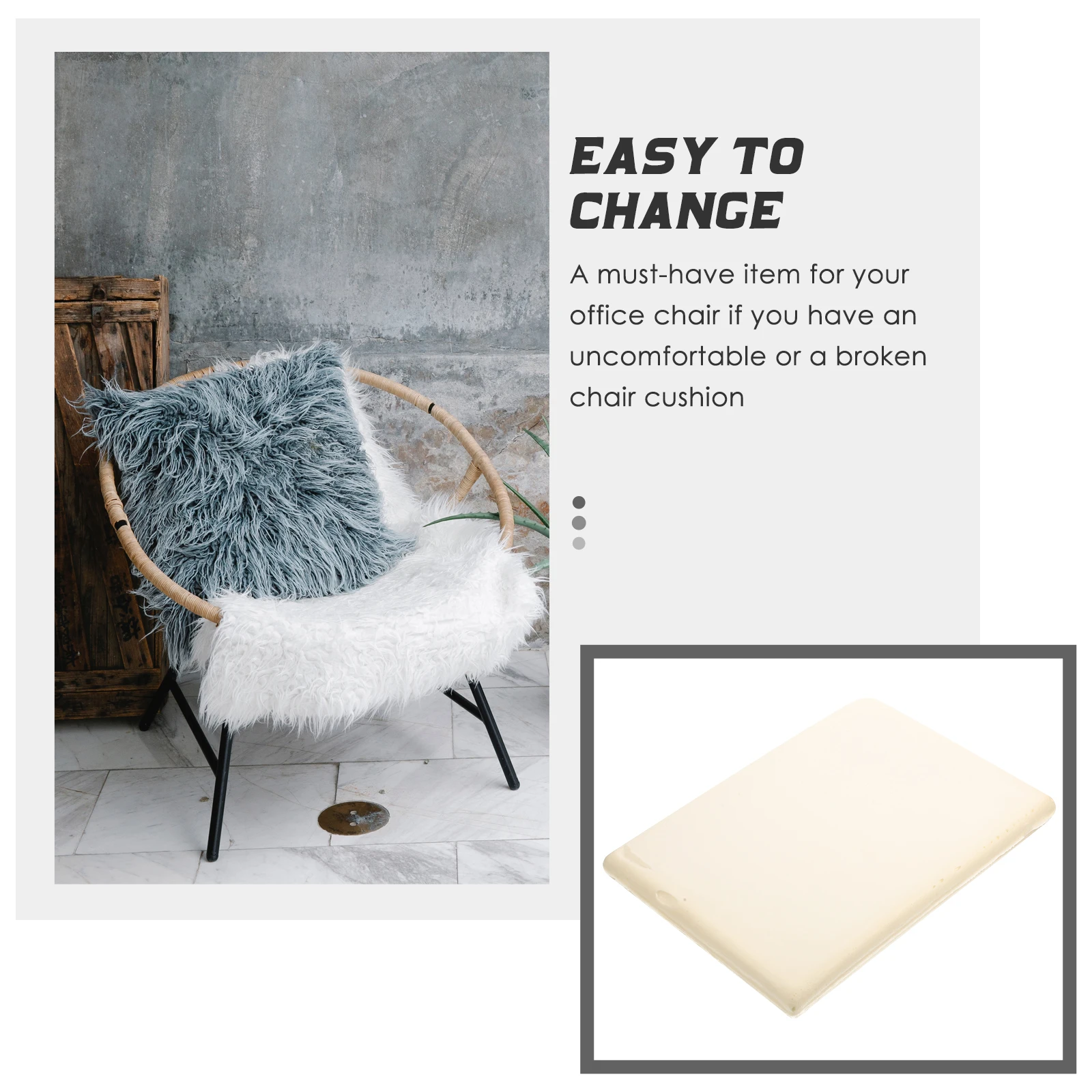 

Memory Foam Mat Office Chair Cushion Ergonomic Breathable Seats Pad Core Comfortable Sponge Replacement Sofa Cushions