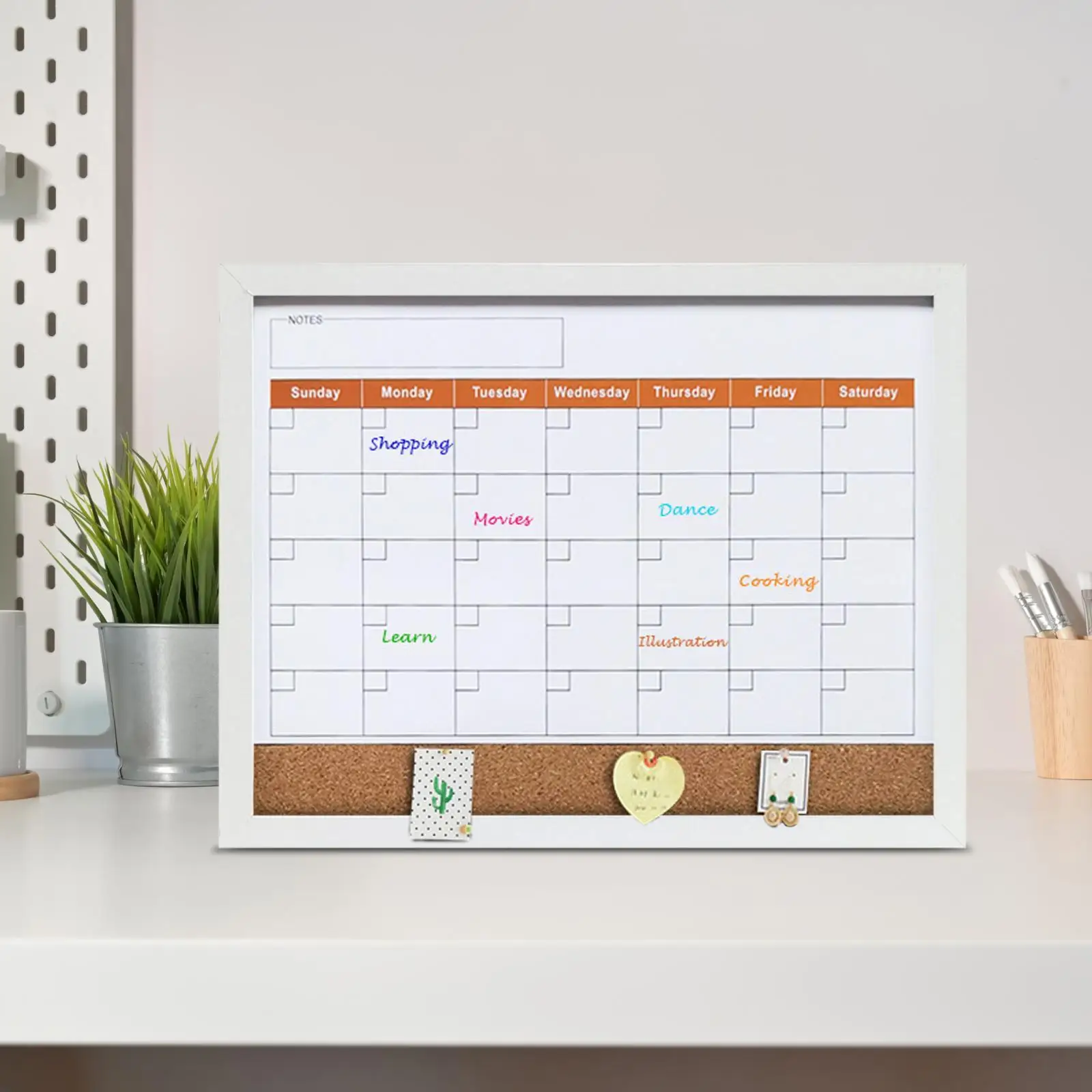 Ежемесячный календарь, планировщик, магниты на холодильник, дерево для заготовок в конференц-зале