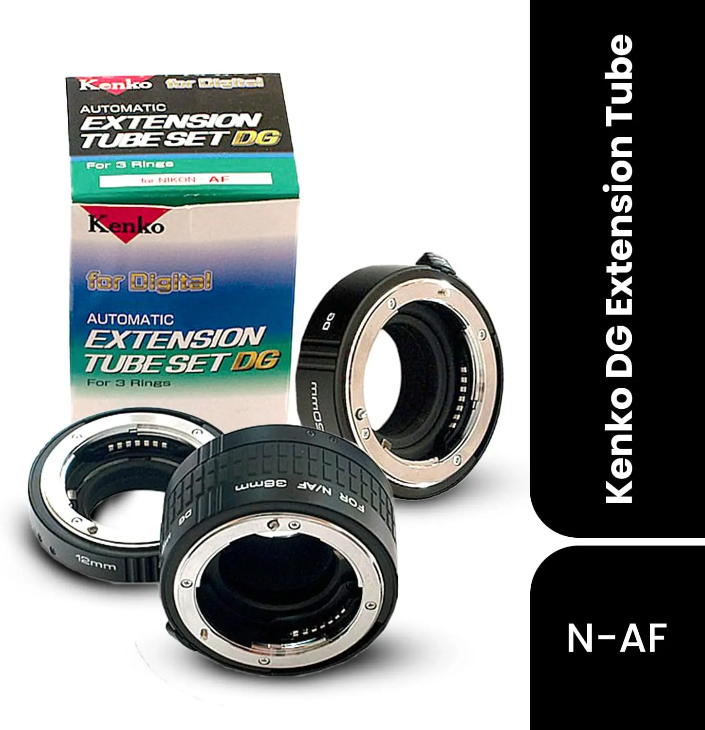 89997 DG Nikon Extension Tube Set 36 mm Black