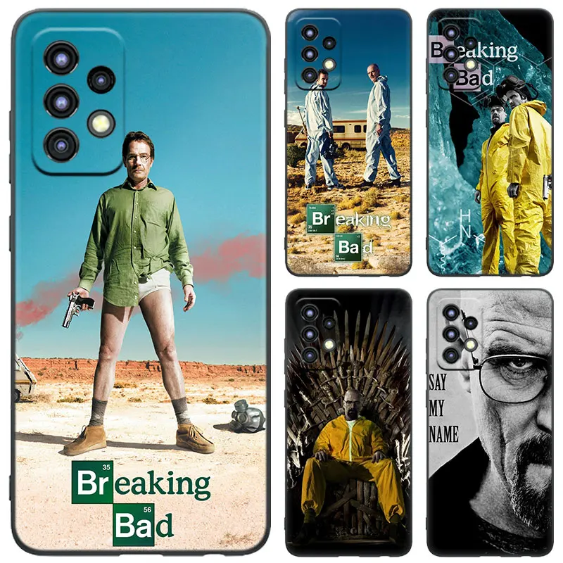 Breaking Bad TV Show Black Phone Case For Samsung Galaxy A04S A12 A22 A32 A50 A51 A70 A71 A73 5G A03 Core A20E A21S A31 A41