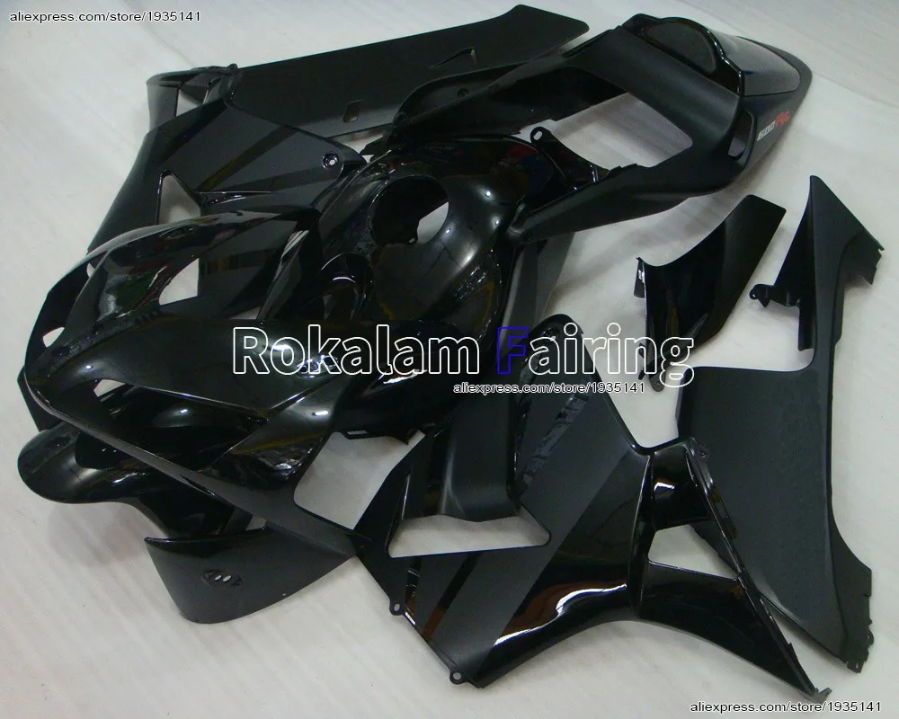 Carenado personalizado para Honda CBR600RR 2003-2004 CBR600 RR CBR 600 03-04 Kit de carenado de moto ABS negro (moldeado por inyección)