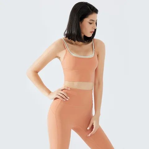 Спортивный бюстгальтер Nylon Spandex черный для активных тренировок — фото модели