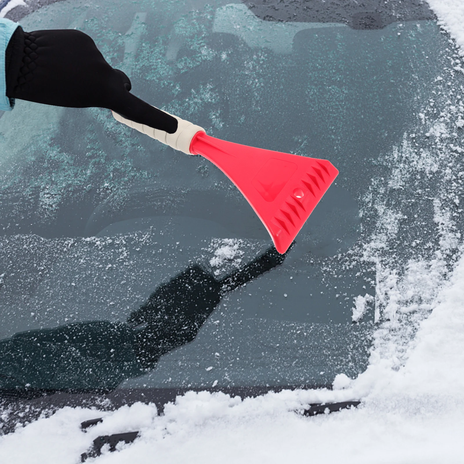 

2 Pcs Snow Shovel Shovelling Tools Sholve Ice Skates Removal Remove Scoop Abs Pusher