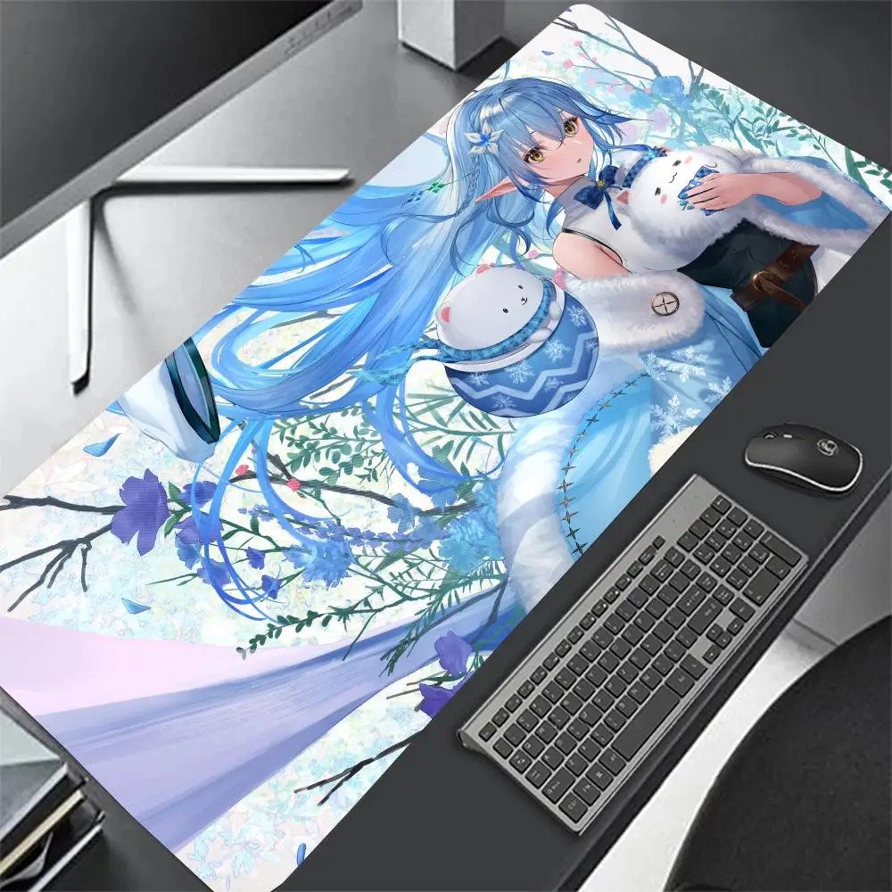 Anime Girl Yukihana Lamy Mousepad Large Gaming Mouse Pad LockEdge Thickened Computer Keyboard Table Desk Mat