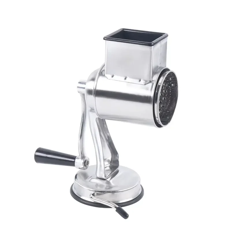 5 in 1 Manual Rotary Safety Cheese Grater Vegetable Slicer Stainless Steel Kitchen Tool for Lemon Apple Cucumber