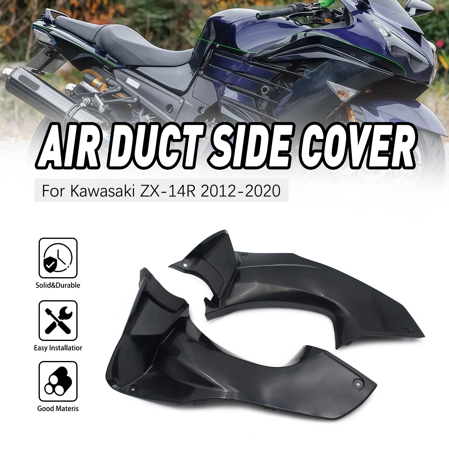 

For Kawasaki ZX-14R ZX14R 2012-2020 Inside Front Repair Accesorios Moto Air Duct Cove Case Upper Cowling Front Fairing