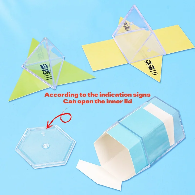 8Pcs Montessori Math Transparent 3D Geometry Building Block Learning Toy Teaching Aids 3D Spatial Thinking Sensory Puzzle Toys