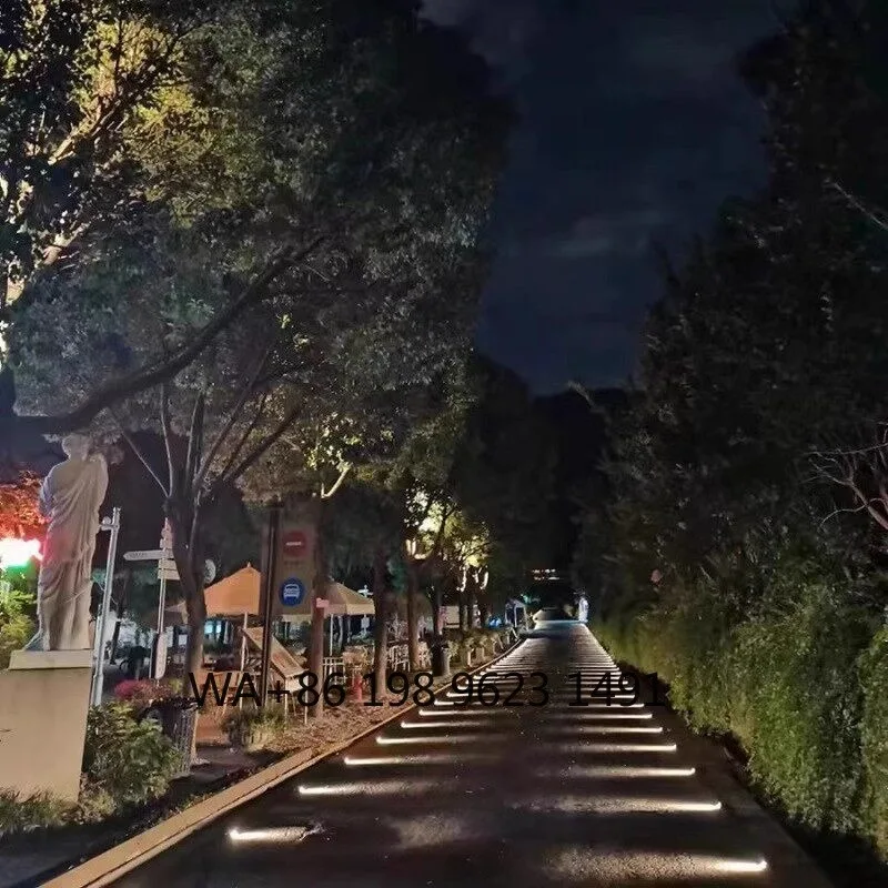 IP Rated Waterproof Solar LED Pathway Step Light Outdoor Park Bridge Squarescape Lighting
