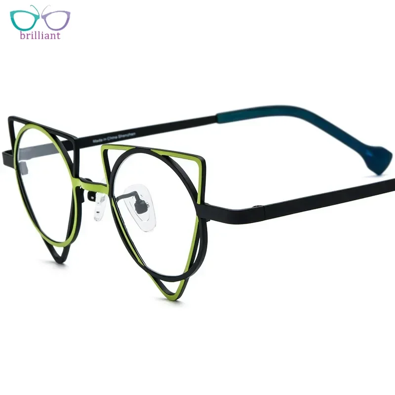 New Fashionable Alien Men and Women Glasses Frame 185859 Pure Titanium Personalized Prescription Eyeglasses for Myopia Reading