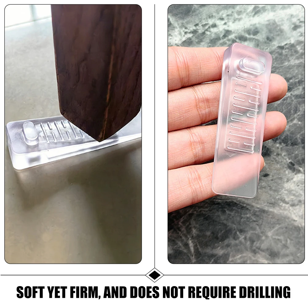 

8 Pcs Anti-collision and Anti-slip Base Clear Table Shims Furniture Leveling Pads Toilet Feet Levelling