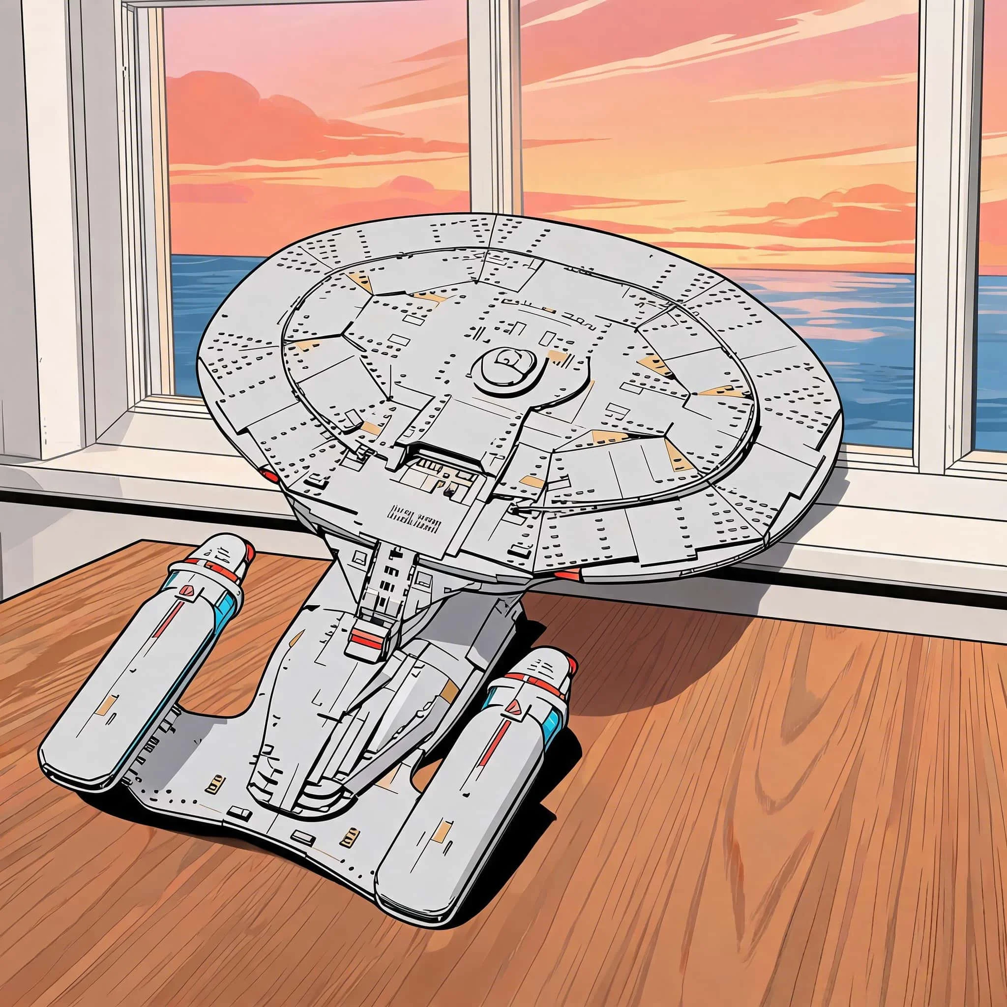 Image of 3600-teiliges Brandneues Enterprise Space Trek Film-Raumschiff Erkundungsmodell Baustein-Set Geschenk