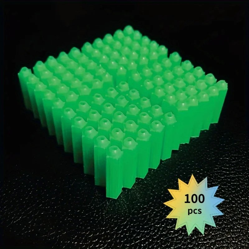 100 قطعة أنبوب توسيع المسمار البلاستيكي M6 السميك الأخضر الفاخر ، أنبوب توسيع المسمار البلاستيكي المتين عالي الجودة #3