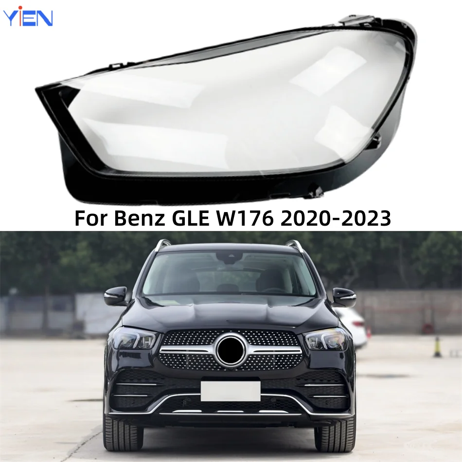 

For Mercedes Benz GLE W176 2020 2021 2022 2023 Car Gadgets Lampshades Lamp Headlamp Car Front Headlight Lens Cover Lights Shell