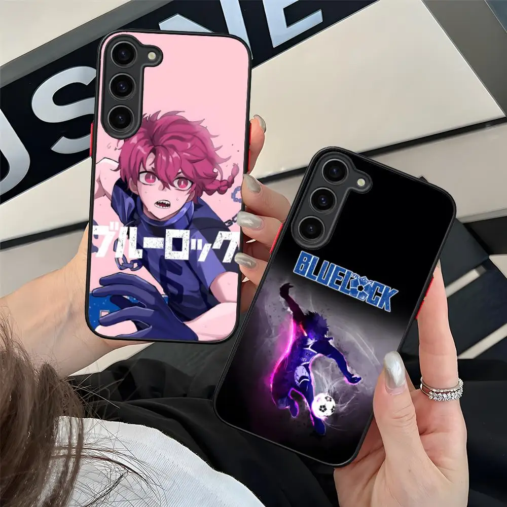 Blue Lock Ranze Kurona Phone Case for Samsung Galaxy S26 S25 S24 S23 S22 S21 Plus FE Ultra Skin Feel Shockproof Cover