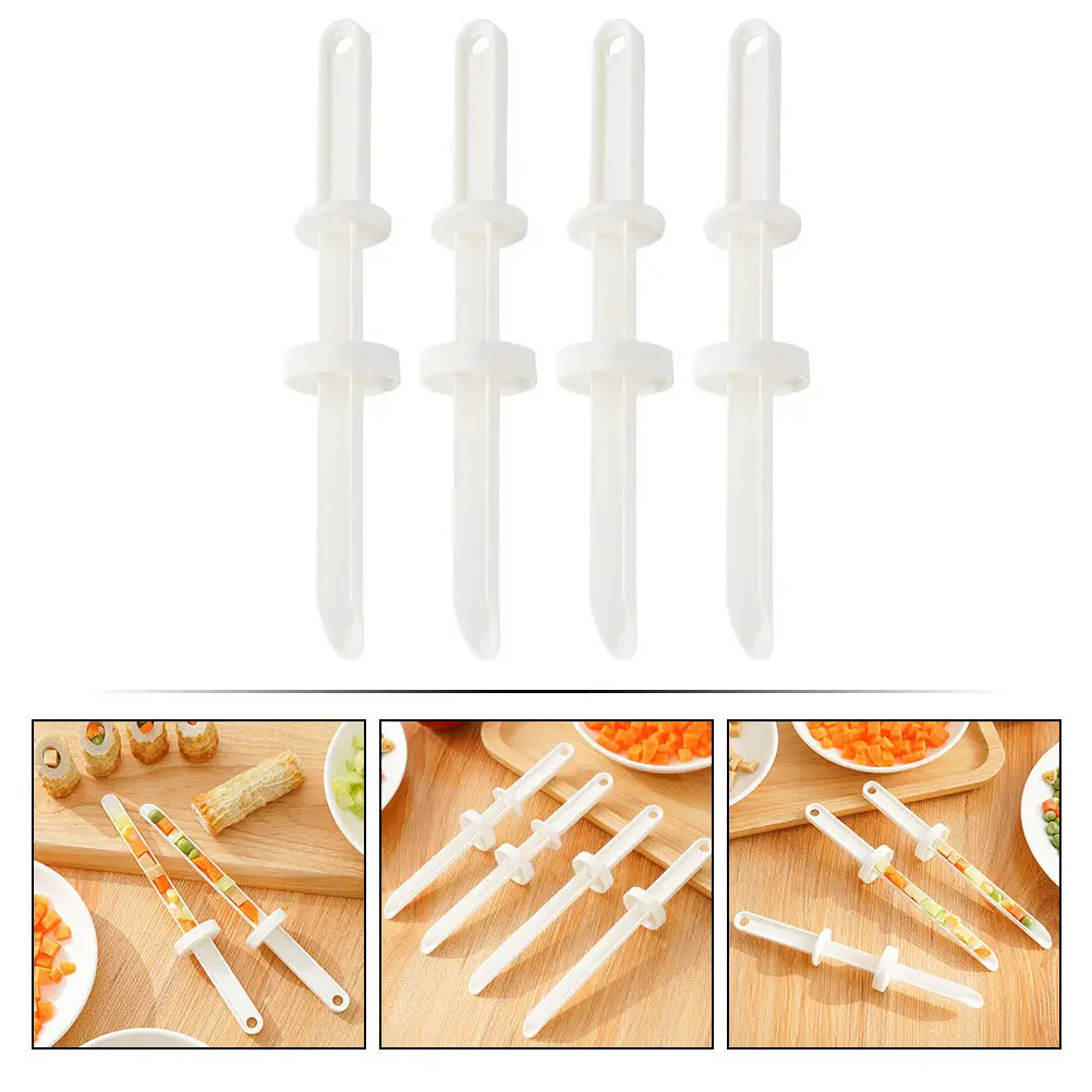 4Pcs Food Injector Kit for Meat Poultry Fish Marinade Injection Sausage Stuffer Vegetable Corer Handheld Filling Injector