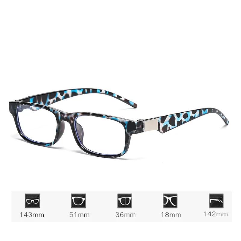 Fashionable Leopard Print Reading Glasses Round Face Presbyopia Glasses Blue Light Blocking Eye Protection Eyewear 0 to +4.0