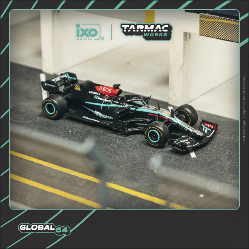 (Pré-commande) Modèle de voiture miniature de collection HKS GR GT3 W12 Lancer 1:64