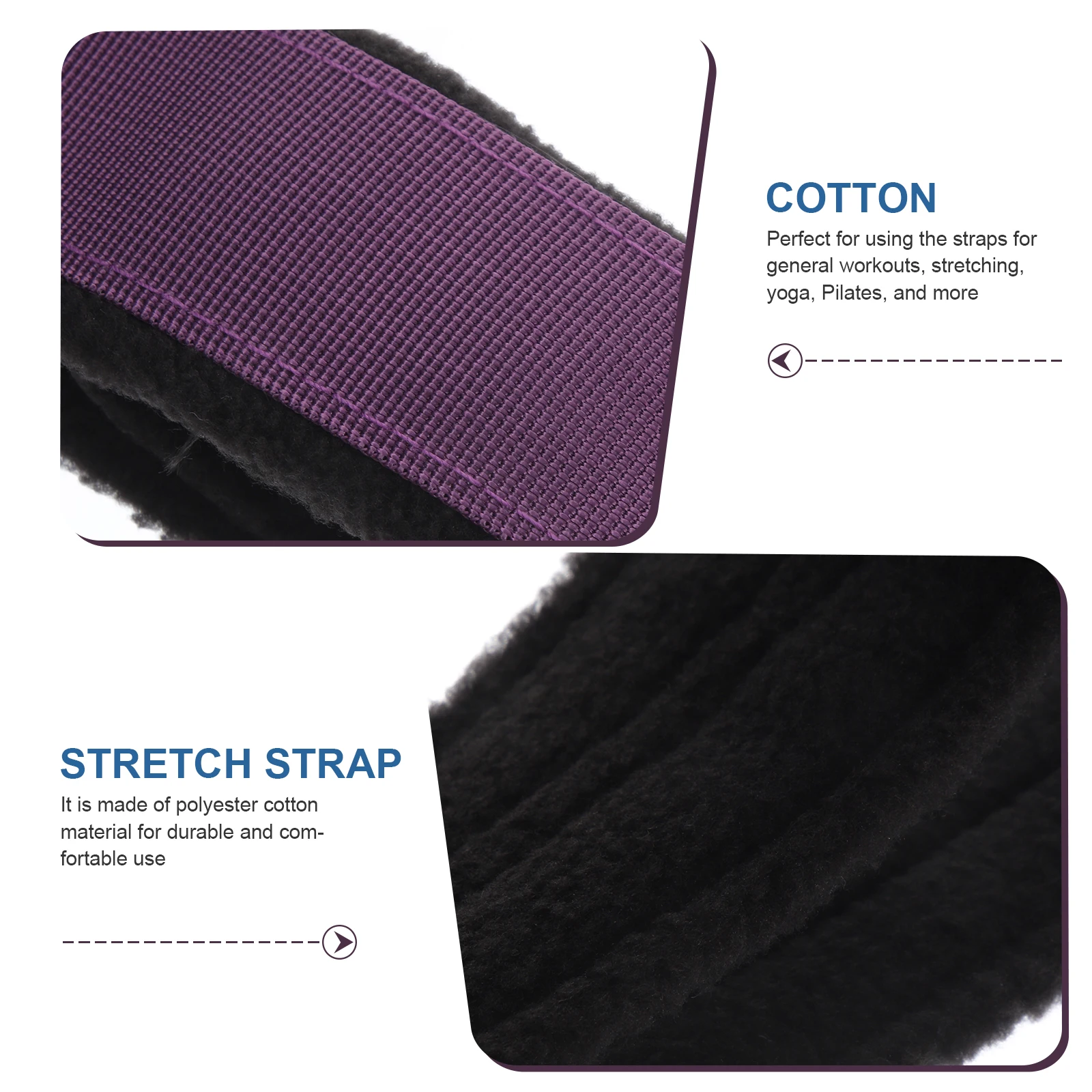 

2 шт. эластичные эластичные ленты для йоги, высокоэластичные ремни для пилатеса, тренировок, фитнеса, коррекции фигуры