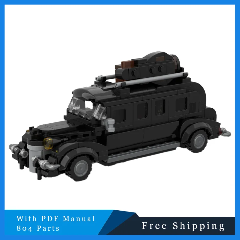 804 PCS MOC 크리 에이 티브 빌딩 블록 대학 입학 자동차 디스플레이 장면 모듈 형 모델 교육 장난감 어린이를위한 크리스마스 선물