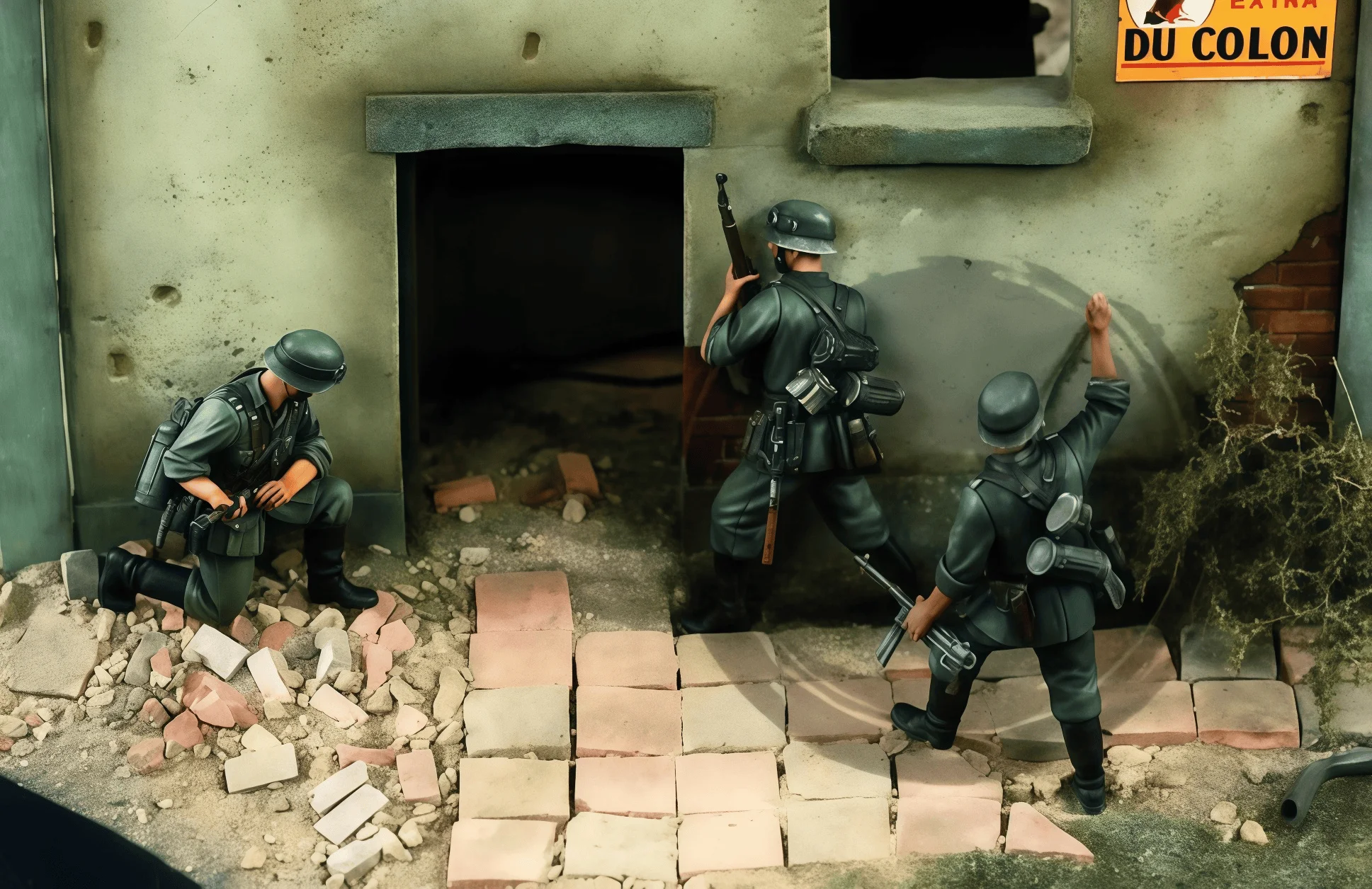 

1/35 Cast Resin Model Assembly Kit, Assault Infantry Team of 3 People, Unpainted