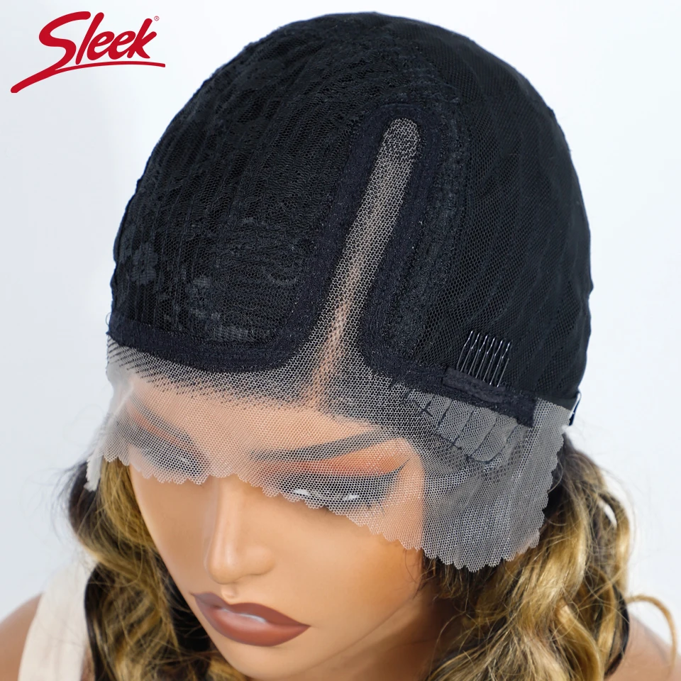 بيرو الجسم موجة 13*5*2 الجانب جزء الدانتيل الباروكة الأمامية قصيرة بوب باروكة من شعر طبيعي قبل قطعها FF27 شقراء 100% شعر الإنسان بوب شعر مستعار