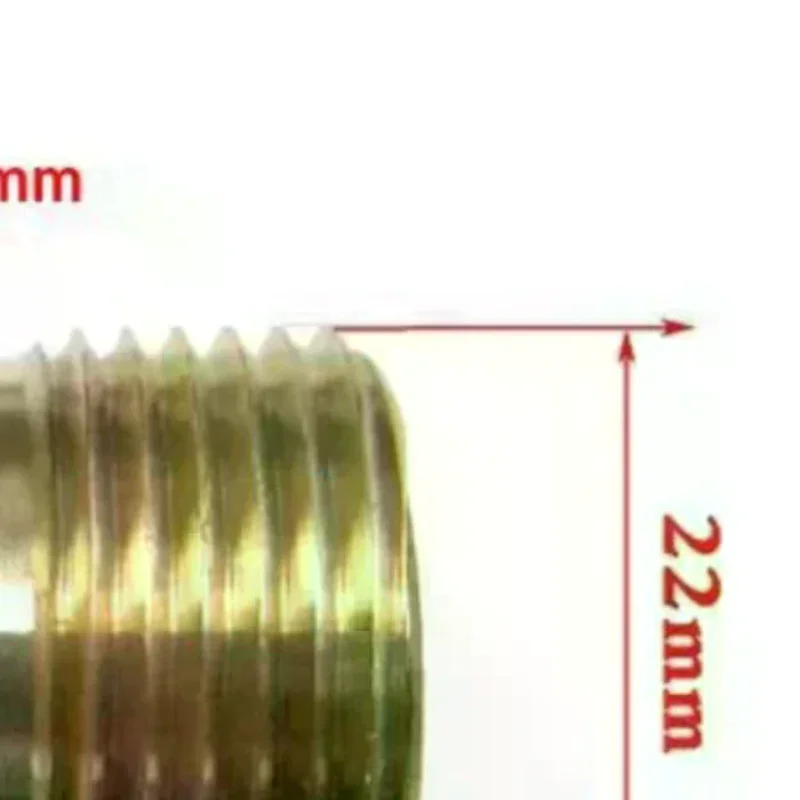 Brass Double Male Thread Fitting Water Hose Extension Connector 22mm Double External Thread Pipe Adapter Coupler