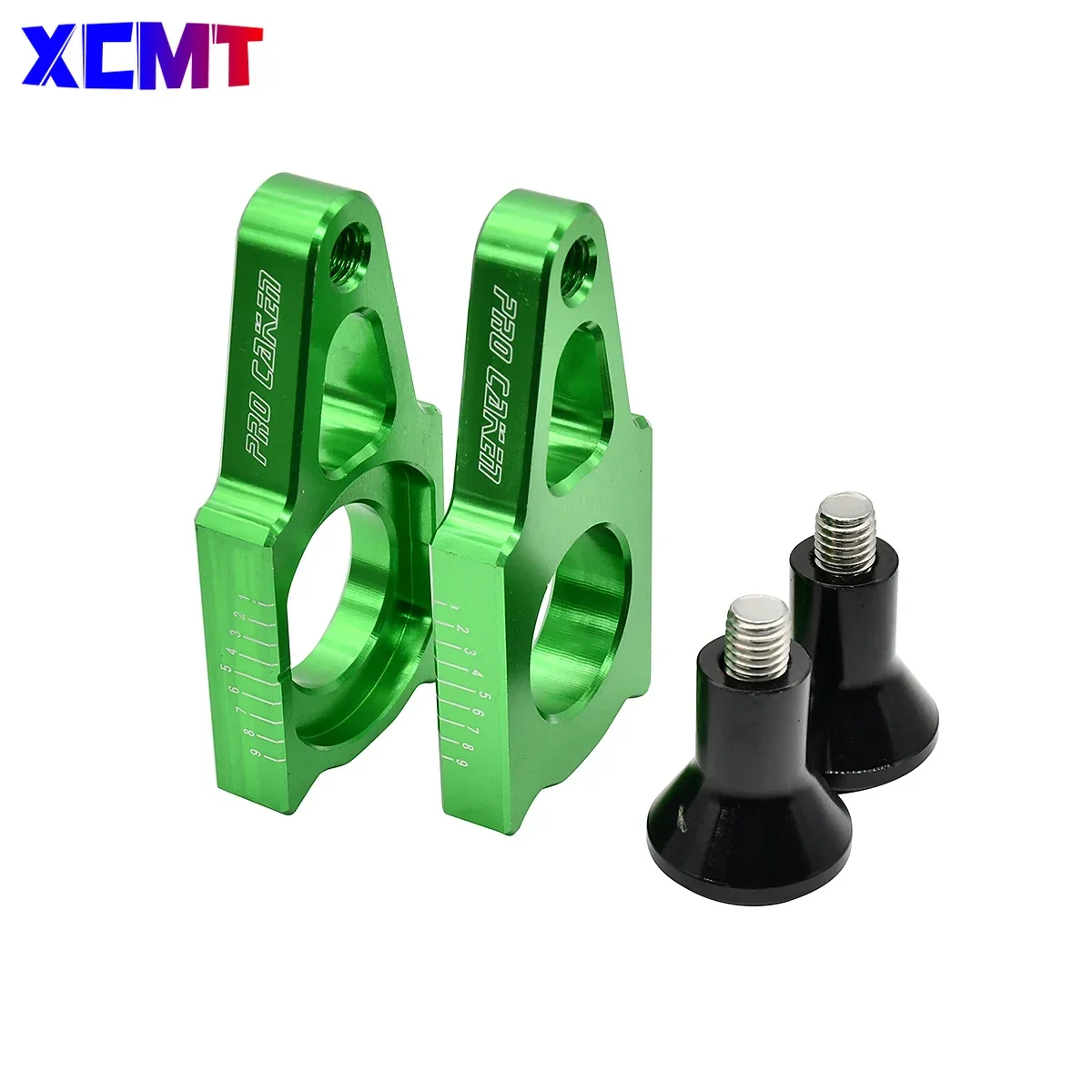 Motocycle CNC Rear Axle Blocks Chain Adjuster For Kawasaki KX 125 250 250F 450F KX125 KX250 KX250F KX450F KLX450R 2003 2016 2018