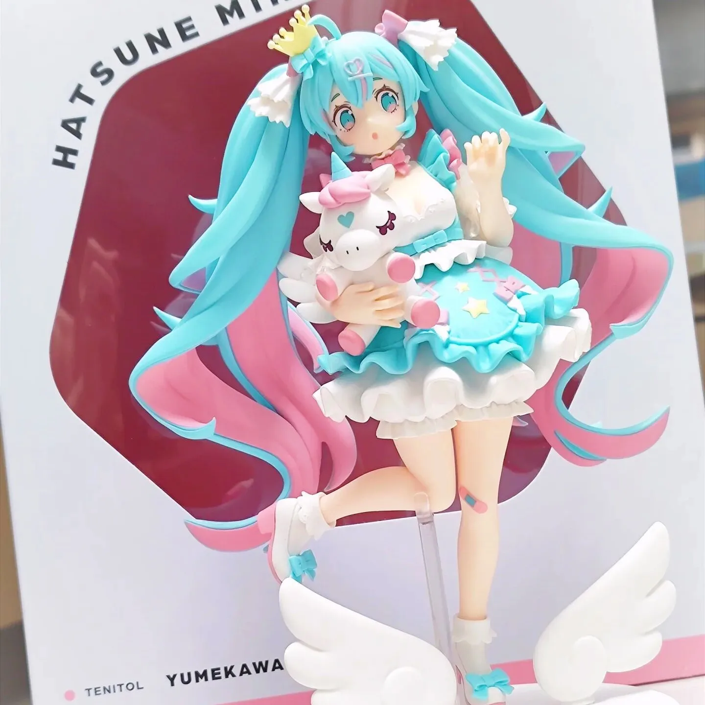 Original Furyu Tenitol Hatsune Miku Dreamy And Lovely Little Princess Anime Figure Vocaloid Miku Desktop Decor Birthday Gift